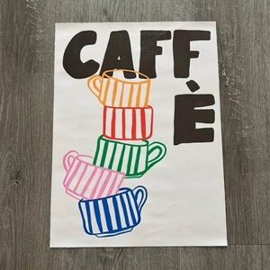 Caffe Canvas Art Print Poster